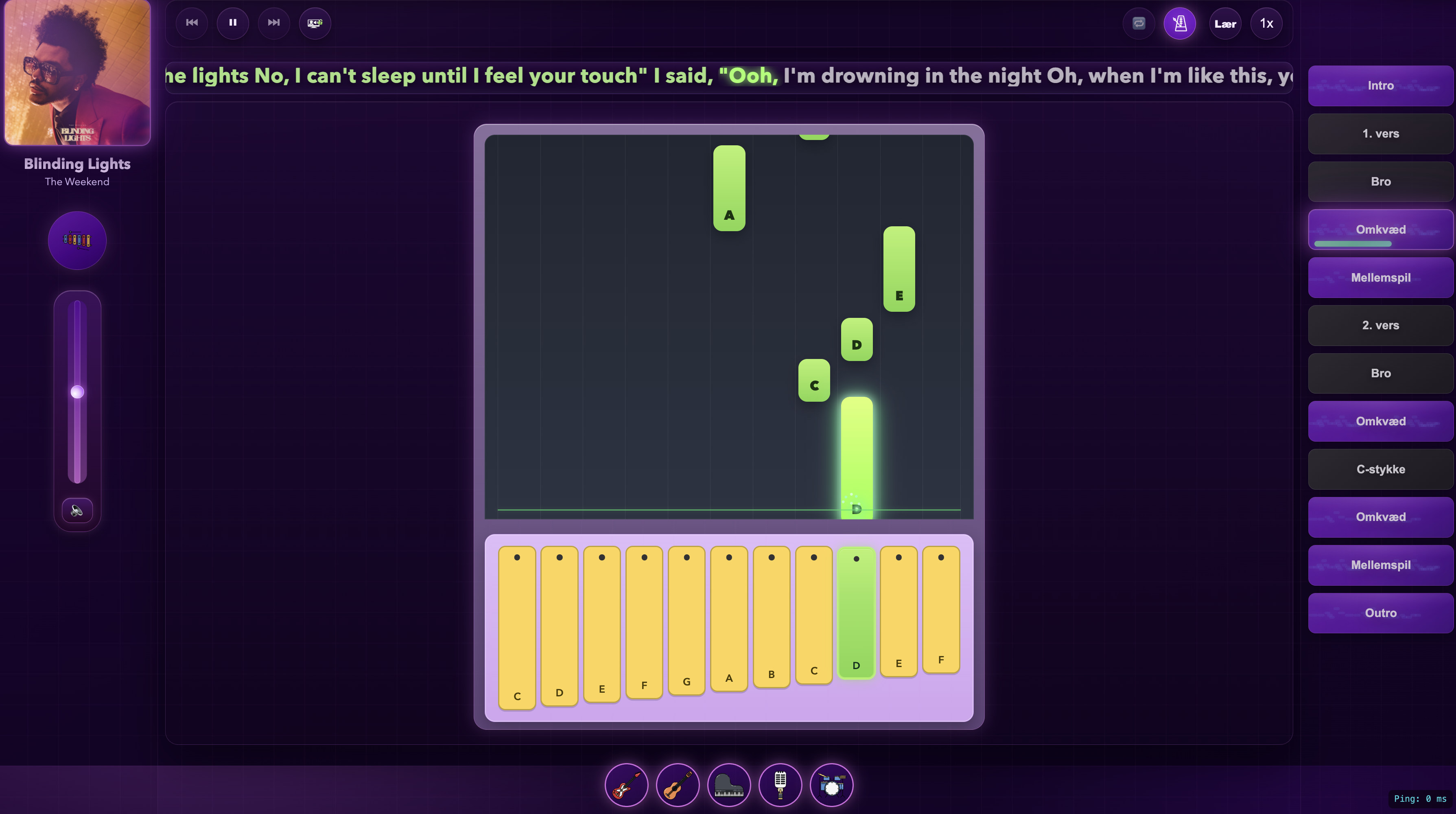JamBoxEdu player med tydelig visuel afspilning